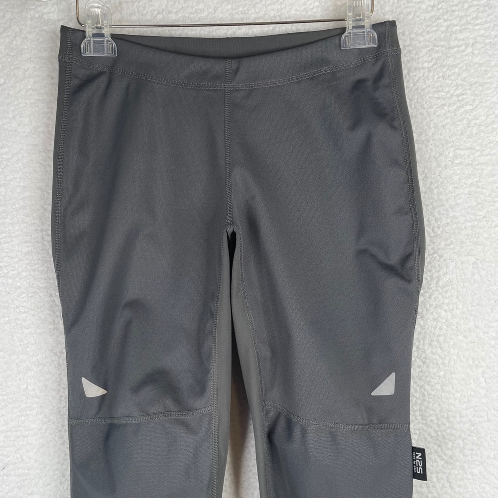 Mountain Hardwear N2S Running Tights Grey Reflective Leggings OL1549 Womens S
